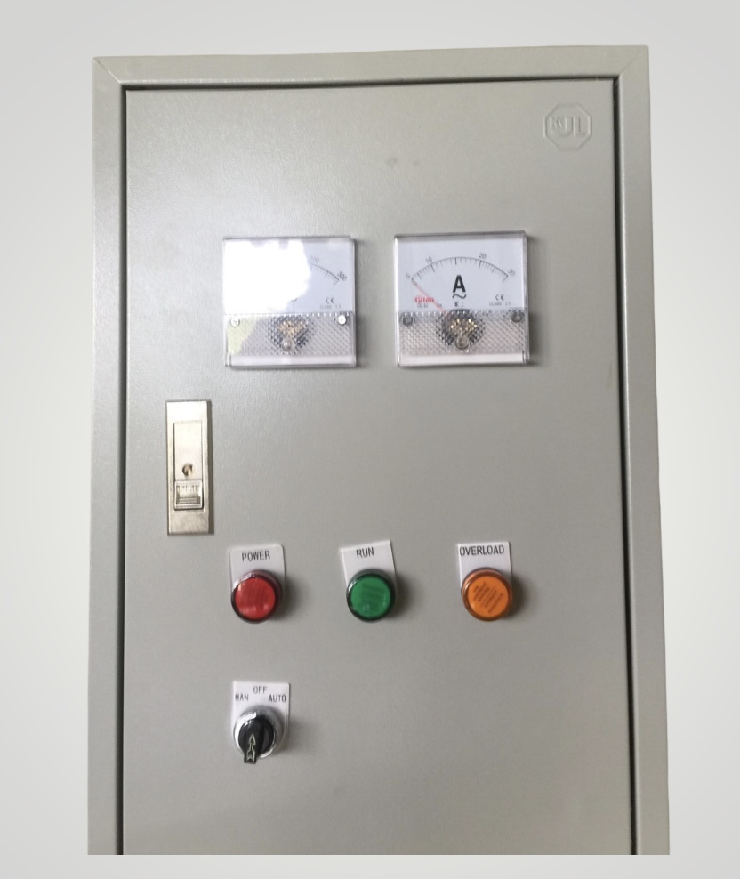 ตู้ควบคุมปั๊มน้ำ 1 HP 220v ใช้กับลูกลอยไฟฟ้า ตู้เหล็ก มีป้องกันไฟตกไฟเกิน