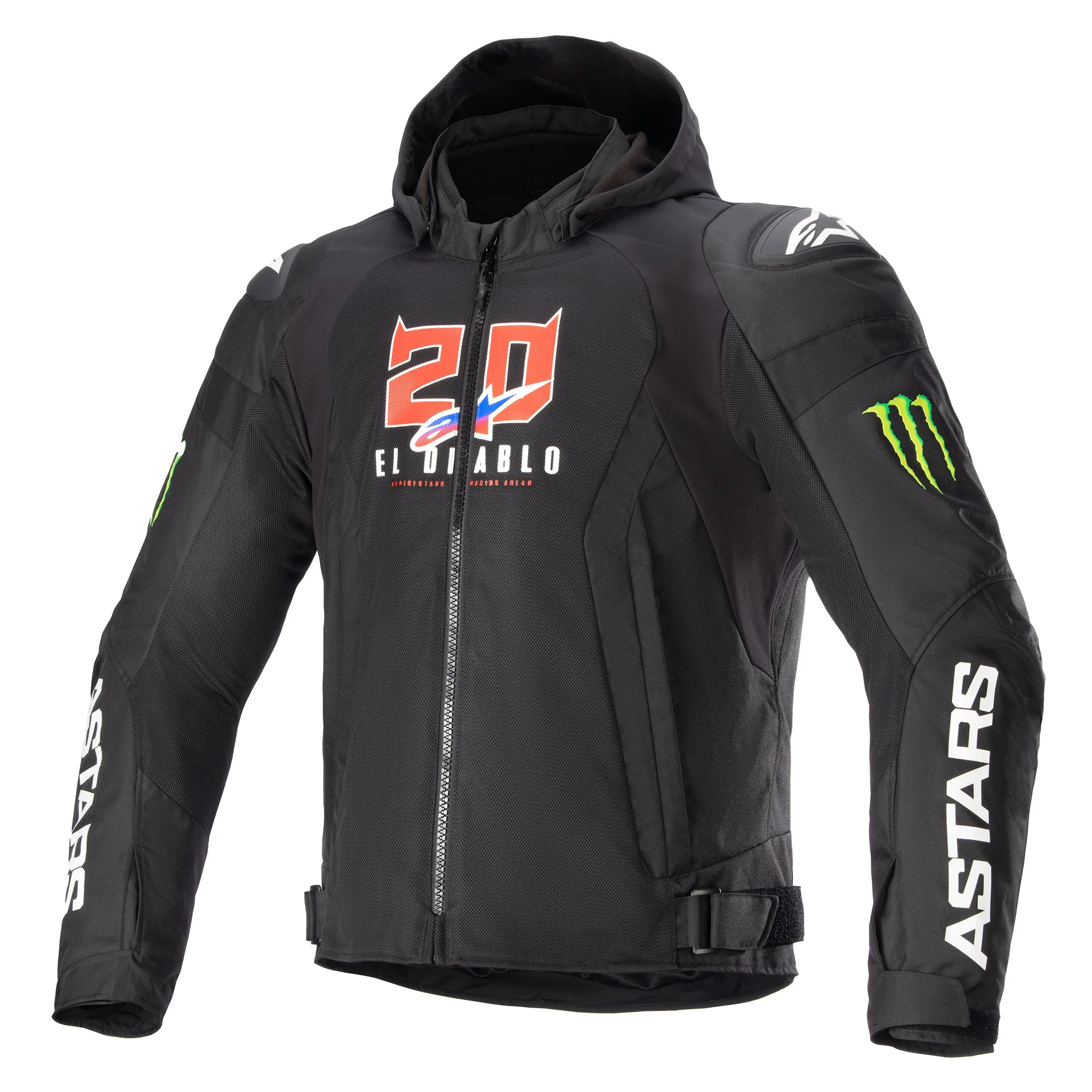 Alpinestars FQ20 ZACA AIR MONSTER JACKET(BLACK WHITE)