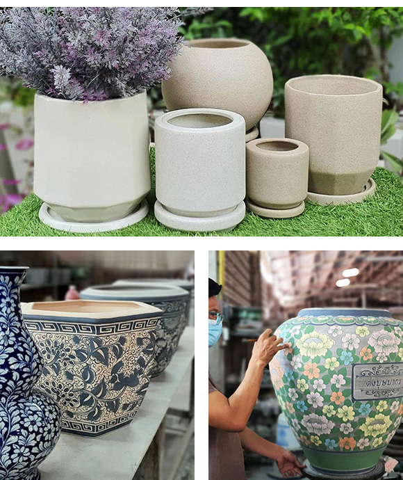 portfolio Rama Ceramic จำหน่ายเซรามิคตกแต่งบ้านและสวน, กระเบื้องเขียนลาย, กระเบื้องตกแต่งผนัง, กระเบื้องสระว่ายน้ำ Hand Painted Blue&White and Decorative items for house and garden Call:093 519 7939 Line:@ramaceramic Facebook:ramaceramics