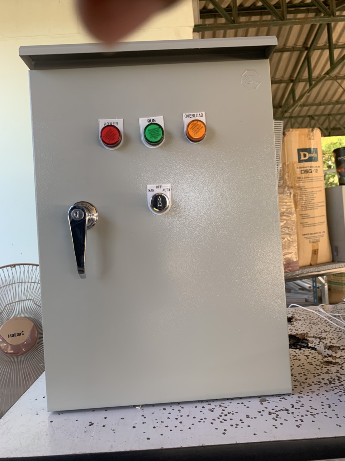 ตู้ควบคุมโซลินอยด์วาล์วเครื่องตั้งเวลา HUNTER โซน 8 + ปั๊มน้ำ 2 hp **เพิ่มเฟสโปรเทคชั่นได้***