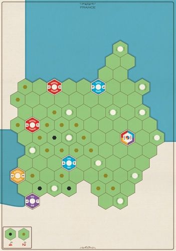 Age of Steam: France & Poland Maps