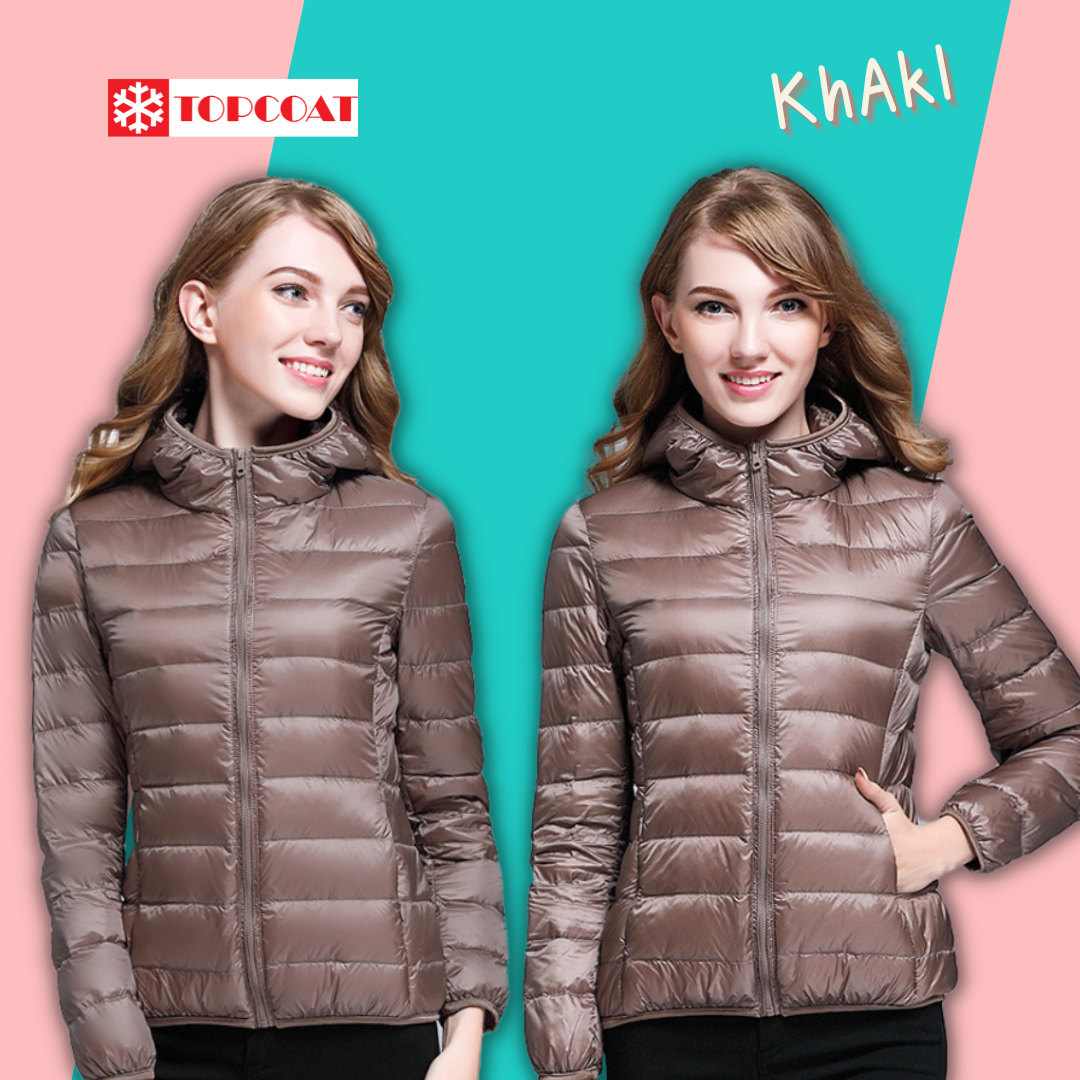 เสื้อกันหนาว เสื้อกันหนาวมีฮู้ด เสื้อกันหนาวขนเป็ด มีถุงผ้า มีฮูด