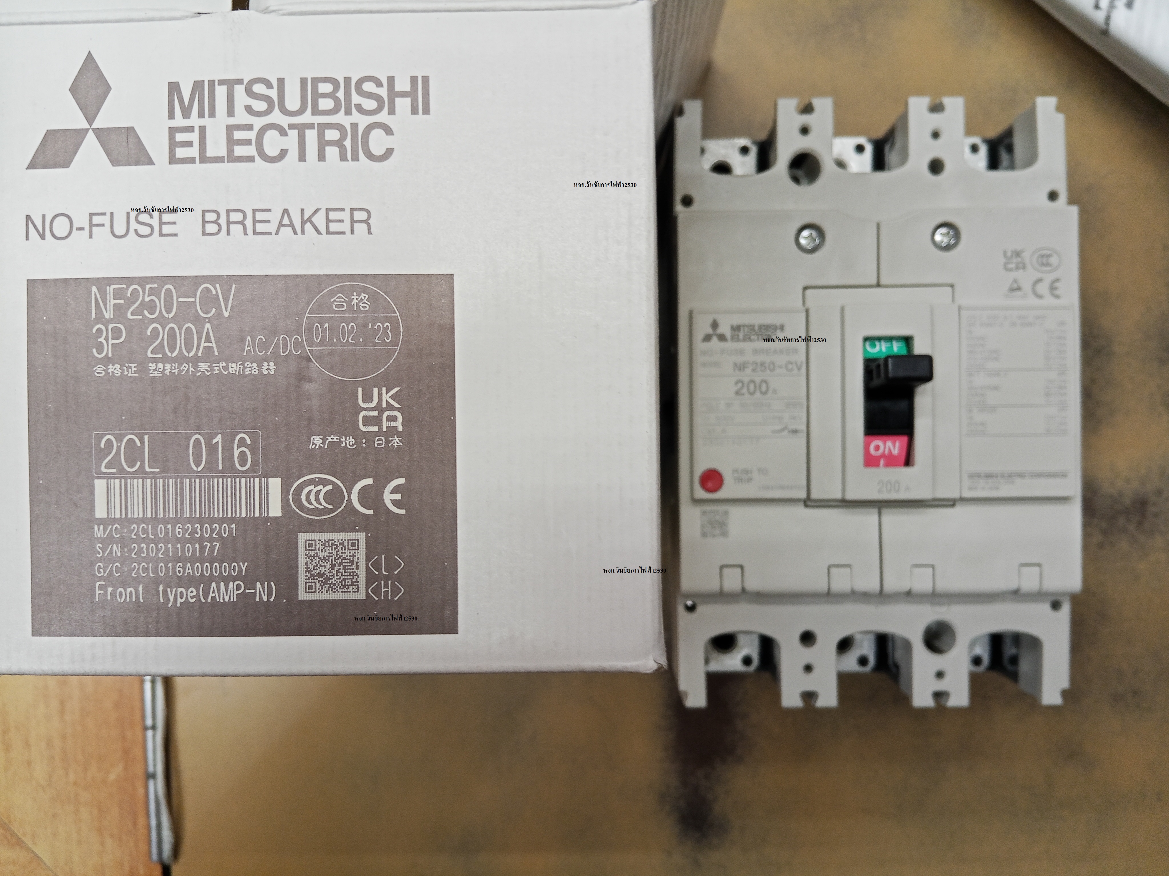 MITSUBISHI เบรกเกอร์ NF250 200A 3P CV 3เฟส 200แอมป์ 25KA มิตซูบิชิ