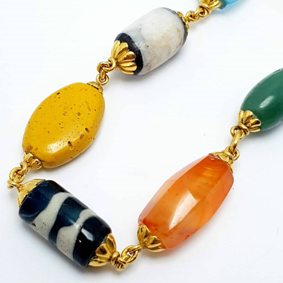 ❎✖️🚫ขายแล้ว(SoIdOut)🚫✖️❎สร้อยข้อมือทอง 90% ตะขอ 96.5% ลูกปัดทราวดีแท้ เม็ดใหญ่ วัดความยาวได้ 8 นิ้ว แต่ใส่จริงสำหรับข้อมือ 7 นิ้ว น้ำหนัก 19.91 กรัม