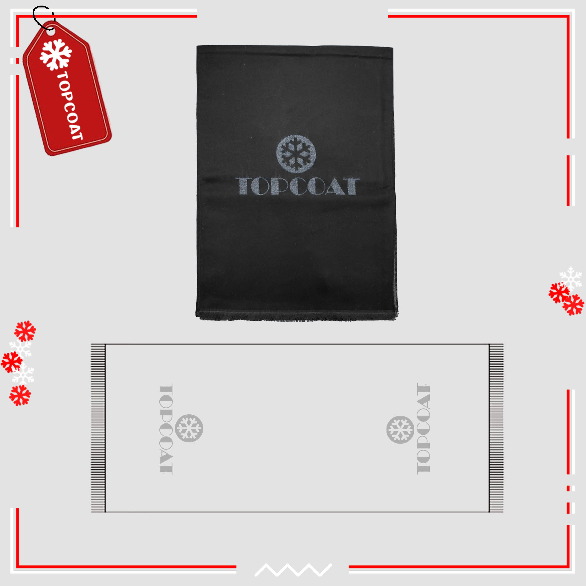 ผ้าพันคอ (Reversible Duo) ผืนใหญ่ ดีไซน์ใหม่ ไม่คัน