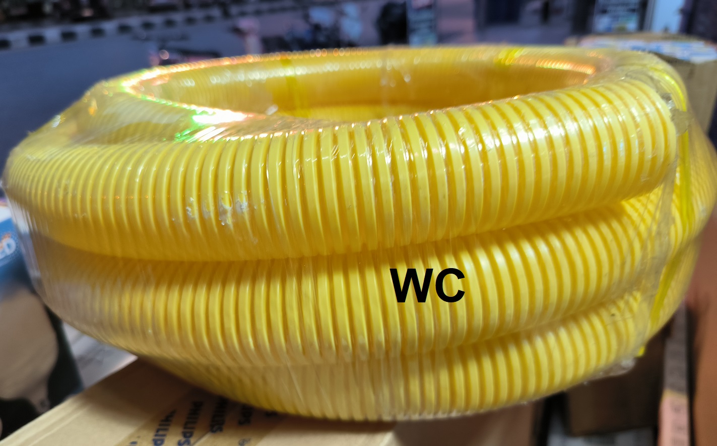 ท่ออ่อนสีเหลือง NANO 11/2 นิ้ว 1นิ้วครึ่ง 5เมตร ท่ออ่อนร้อยสายไฟเบอร์ใหญ่