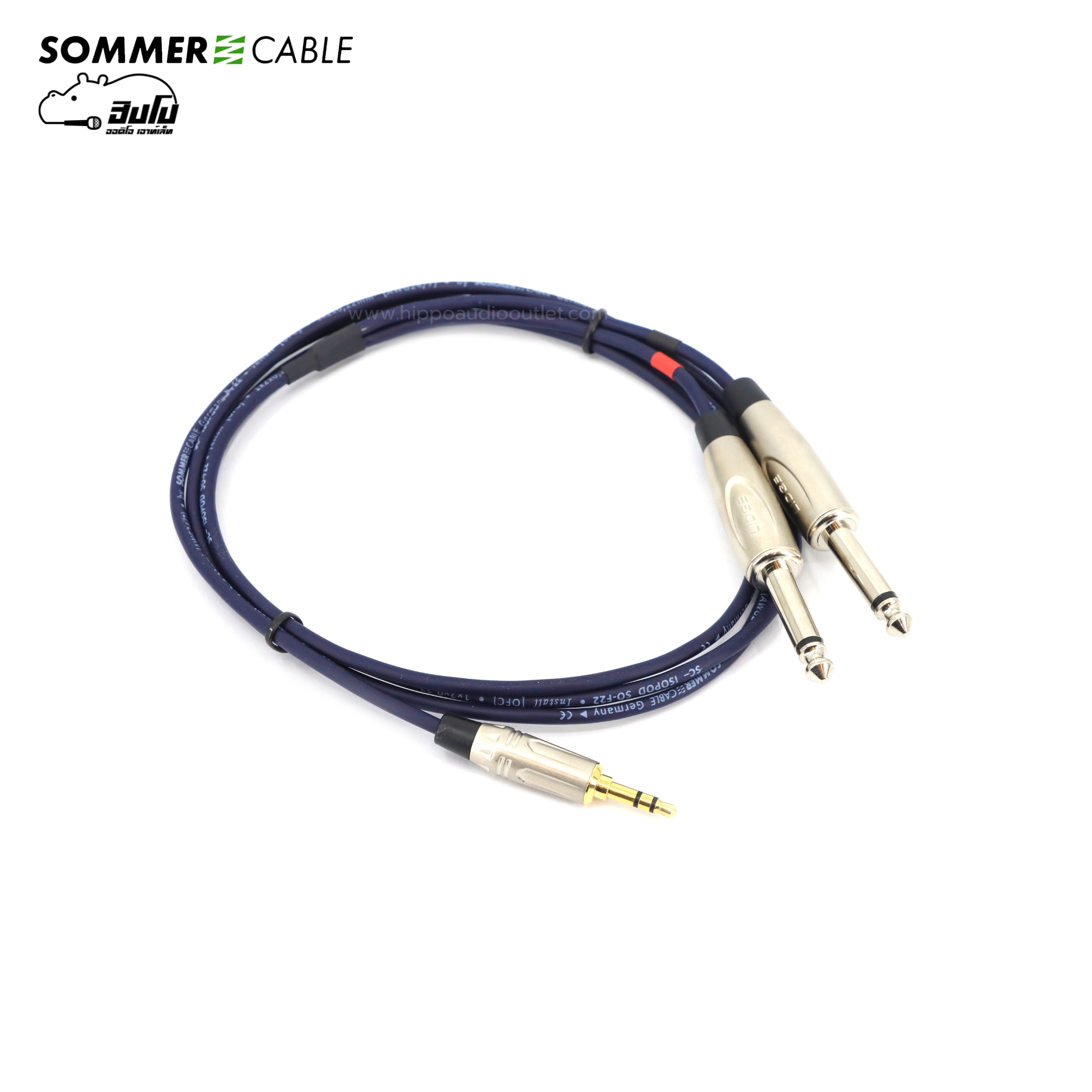 สาย SOMMER 3.5TRS 6.35 TSx2 SC B5 1.5 BLU(สีน้ำเงิน)