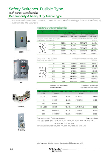 Eagle ฟิวส์กระบอก ฟิวส์เซฟตี้ ใช้คู่กับ ตู้สับโยก ฟิวส์ 250V 30A 60A 100A เลือกได้ รุ่น2เฟส กระบอกฟิวส์