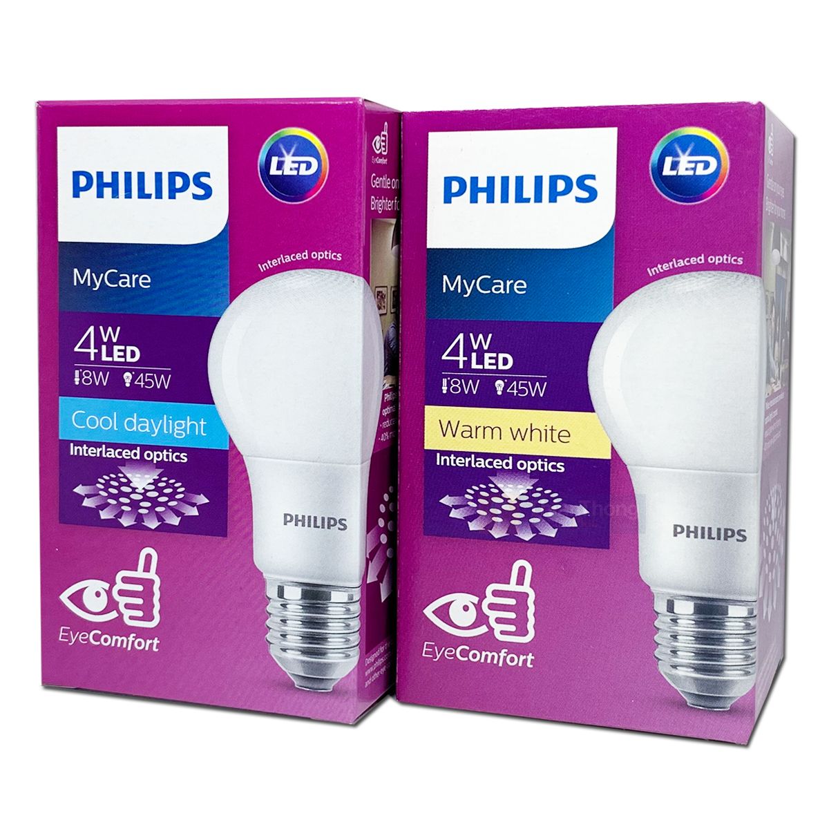 Philips หลอดไฟฟิลิปส์ LED Bulb MyCare 4W A60 E27