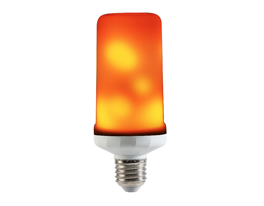 หลอดแอลอีดี แสงเปลวไฟ 5 วัตต์ วอร์มไวท์ E27 LED Flame light 5w Warmwhite