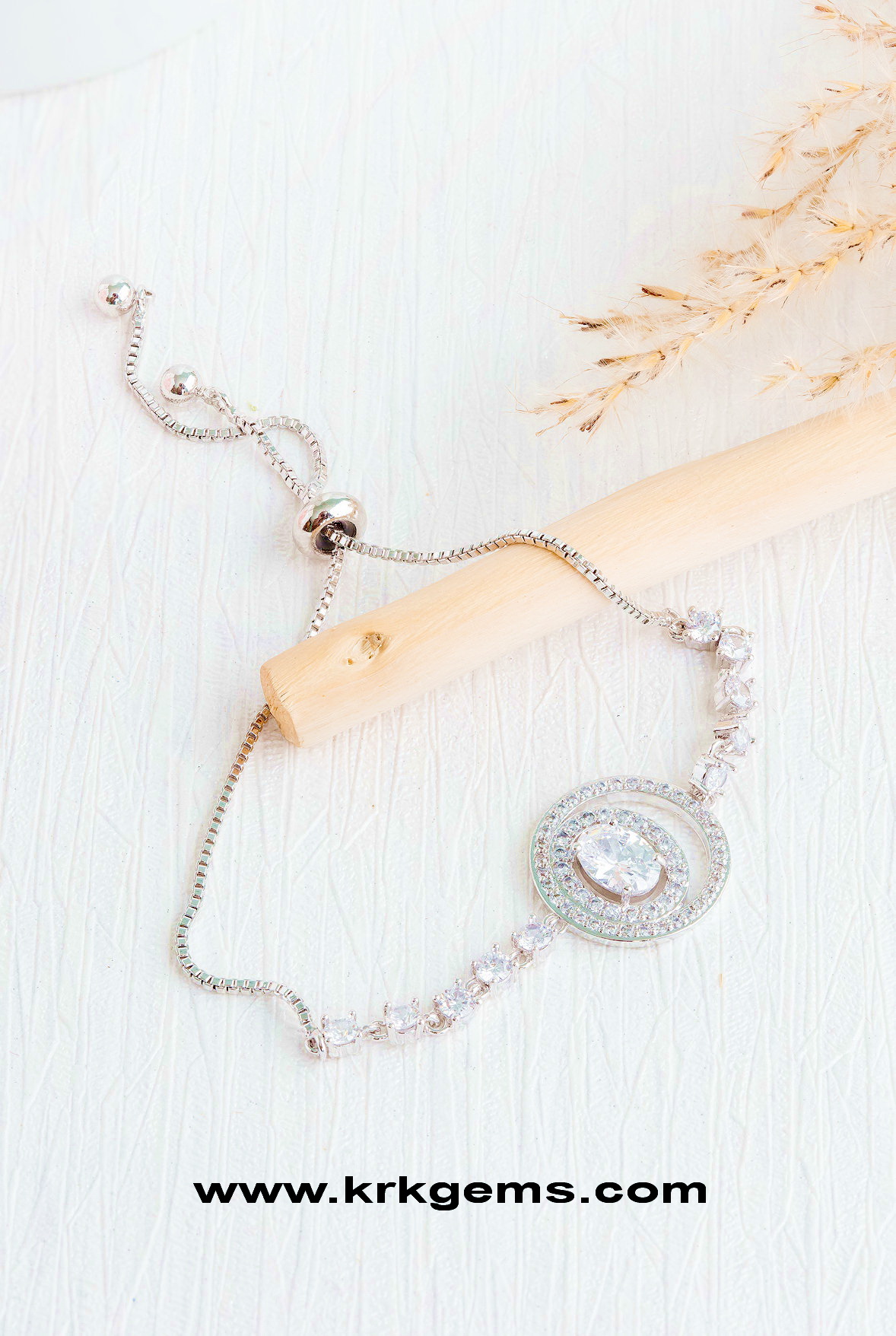 DIAMOND 18K WHITE GOLD BRACELET