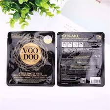 Voodoo Amezon booster white silk whitening essence mask 25 กรัม X 10 ซอง มาส์กหน้าวูดู อเมซอน