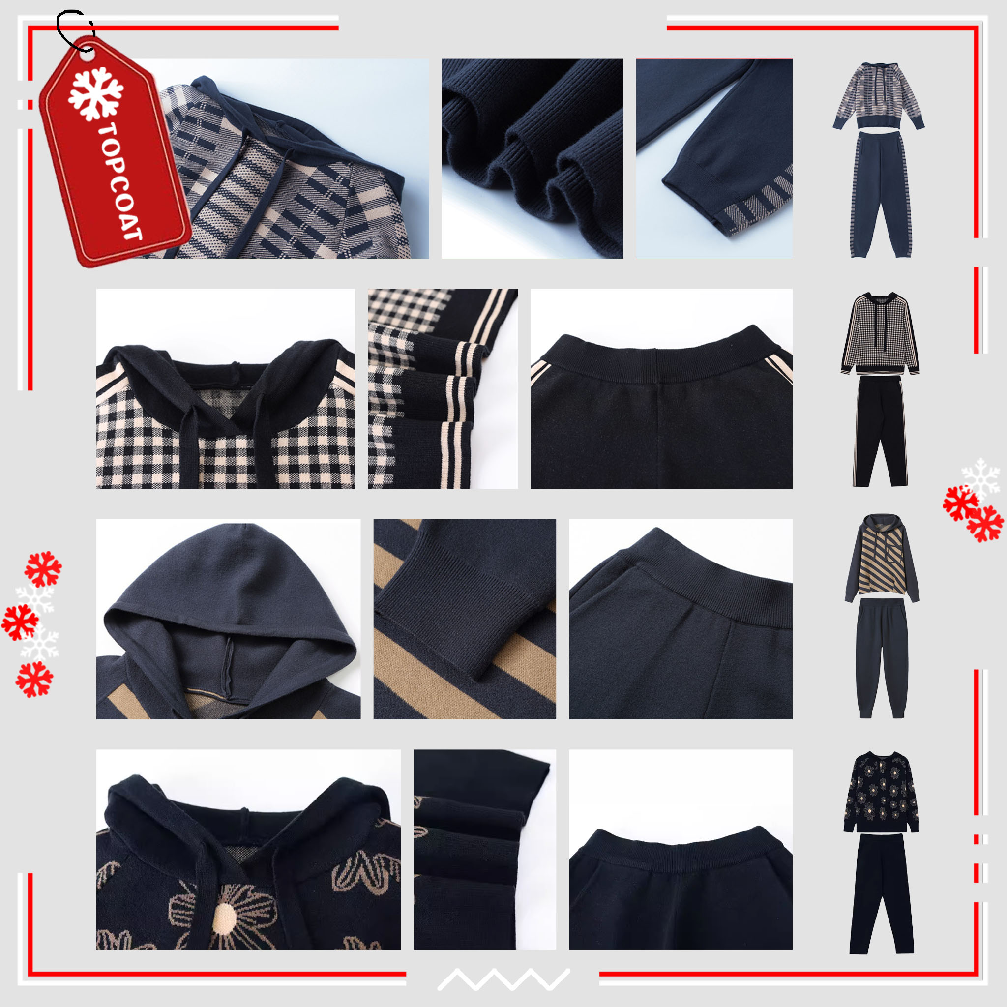 ชุดเซ็ทขึ้นเครื่อง (Airport Look) มีฮู้ดปรับได้ จั้มแขน-ขา-เอว เนื้อผ้ายืดหยุ่นใส่สบาย