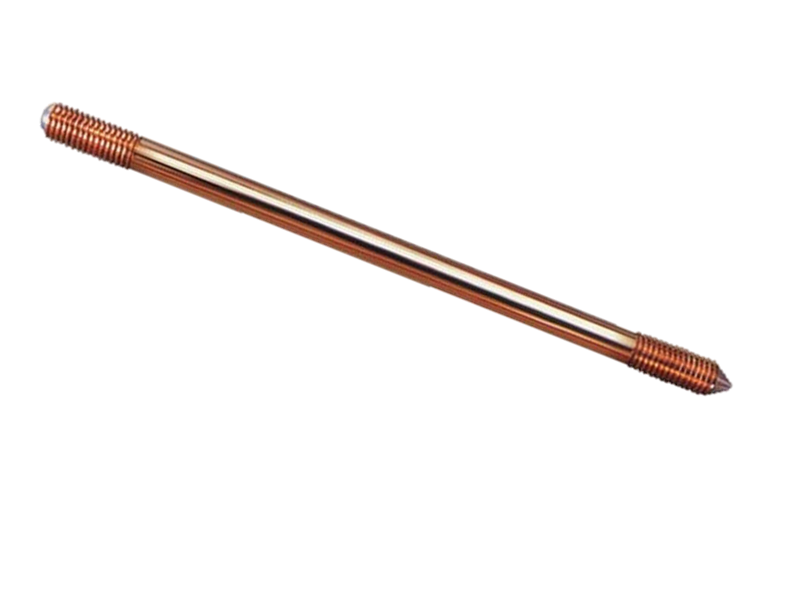 กราวหรอดชุบแดง เกลียวหัวท้าย 1เมตร ทองแดงล้วน เกลียว2ฝั่ง Copper Electrolyzed Ground Rod Threaded 2 End Brand: Steel City