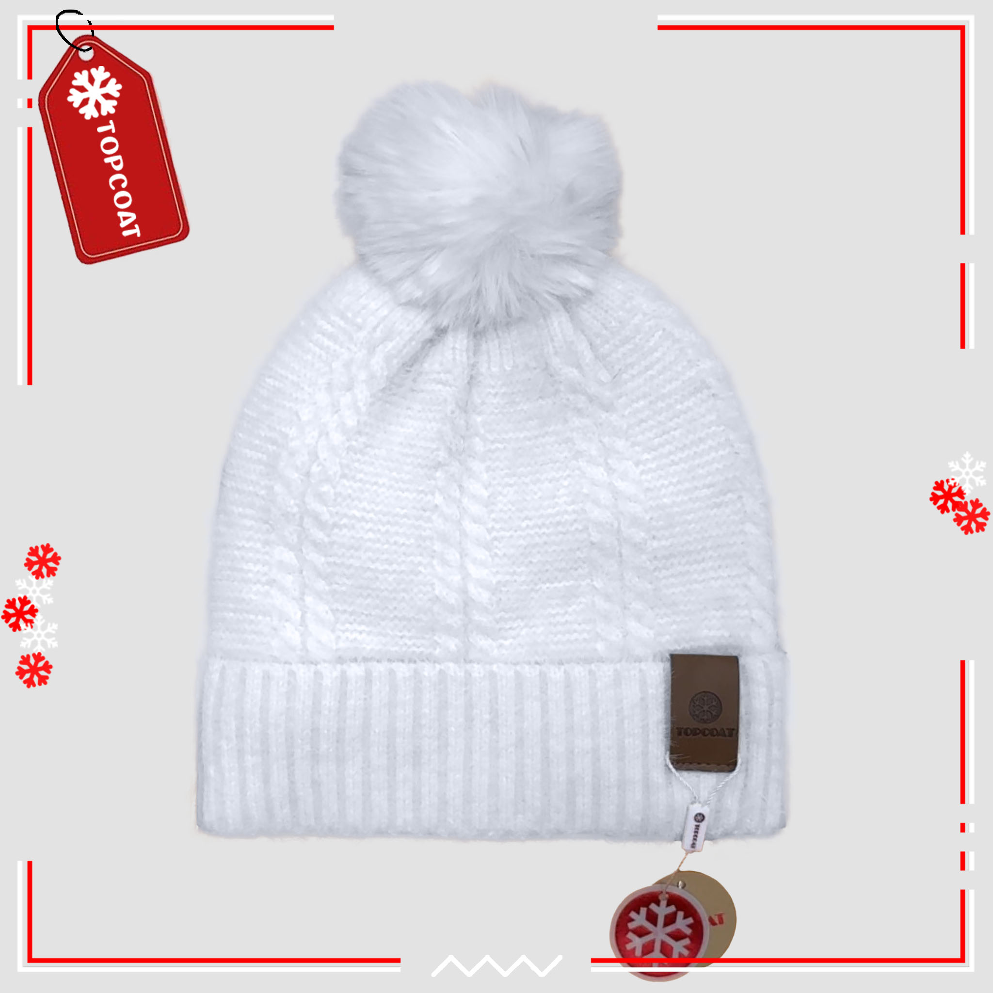 หมวกกันหนาวบุขนมีจุก นิ่มใส่สบาย รักษาอุณหภูมิได้ดี