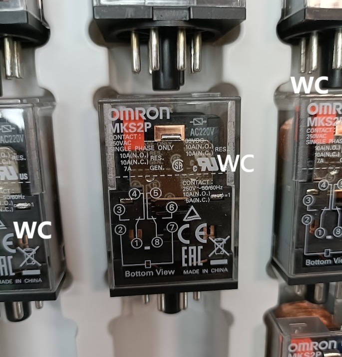 OMRON พร้อมส่ง รีเลย์ MKS2P AC220V สินค้าพร้อมส่ง ออกบิลvatได้ สินค้าในไทยส่งสินค้าทุกวัน