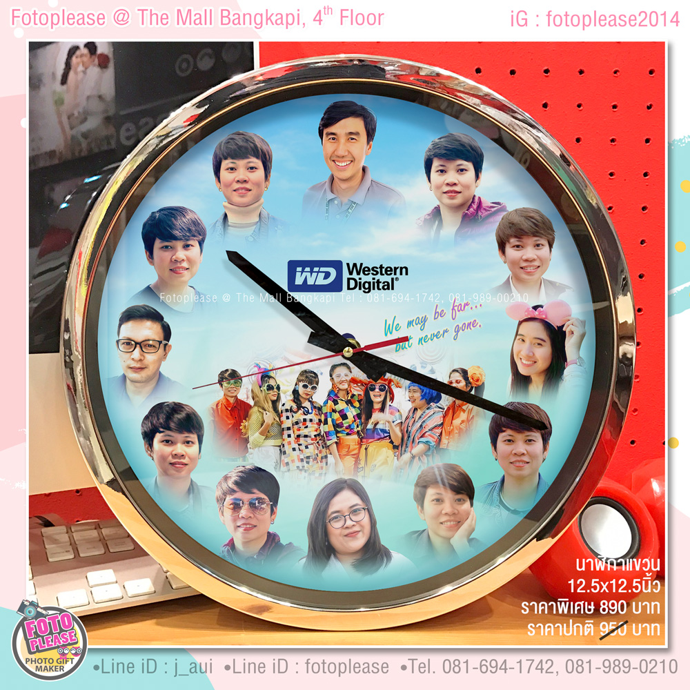 นาฬิกาภาพถ่าย 12.5 นิ้ว