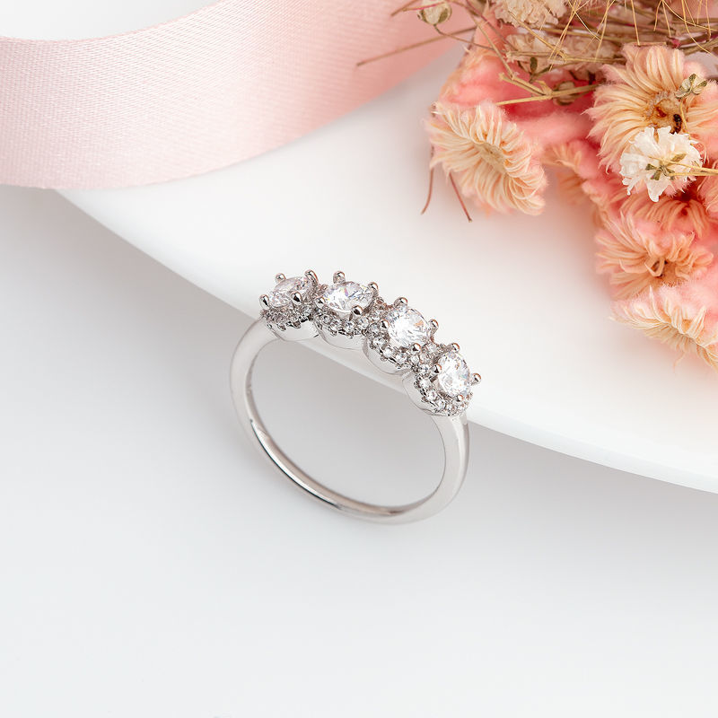DIAMOND 18K WHITE GOLD RING แหวน เพชร ทอง 18K Pre-order