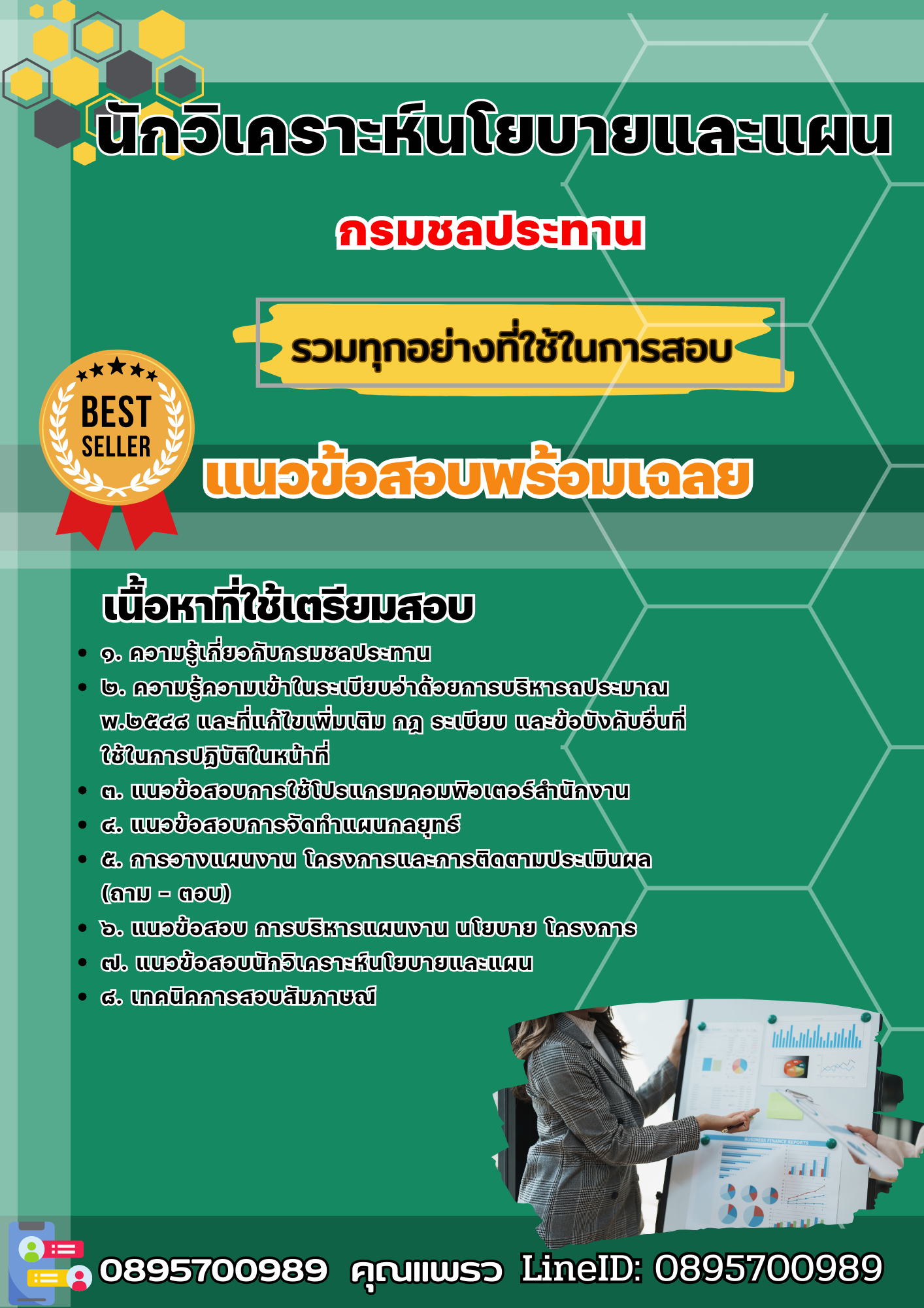 เเนวข้อสอบนักวิเคราะห์นโยบายและแผน กรมชลประทาน 2568