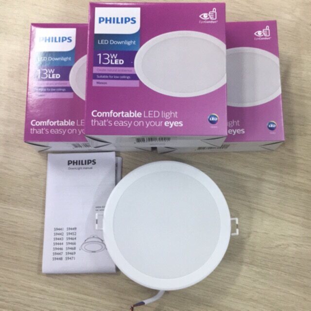 Philips โคมไฟดาวน์ไลท์ ฟิลิปส์ LED Meson IO ขนาด 5 นิ้ว 13W รุ่น 59464 recessed Downlight แสงขาว แสงส้ม