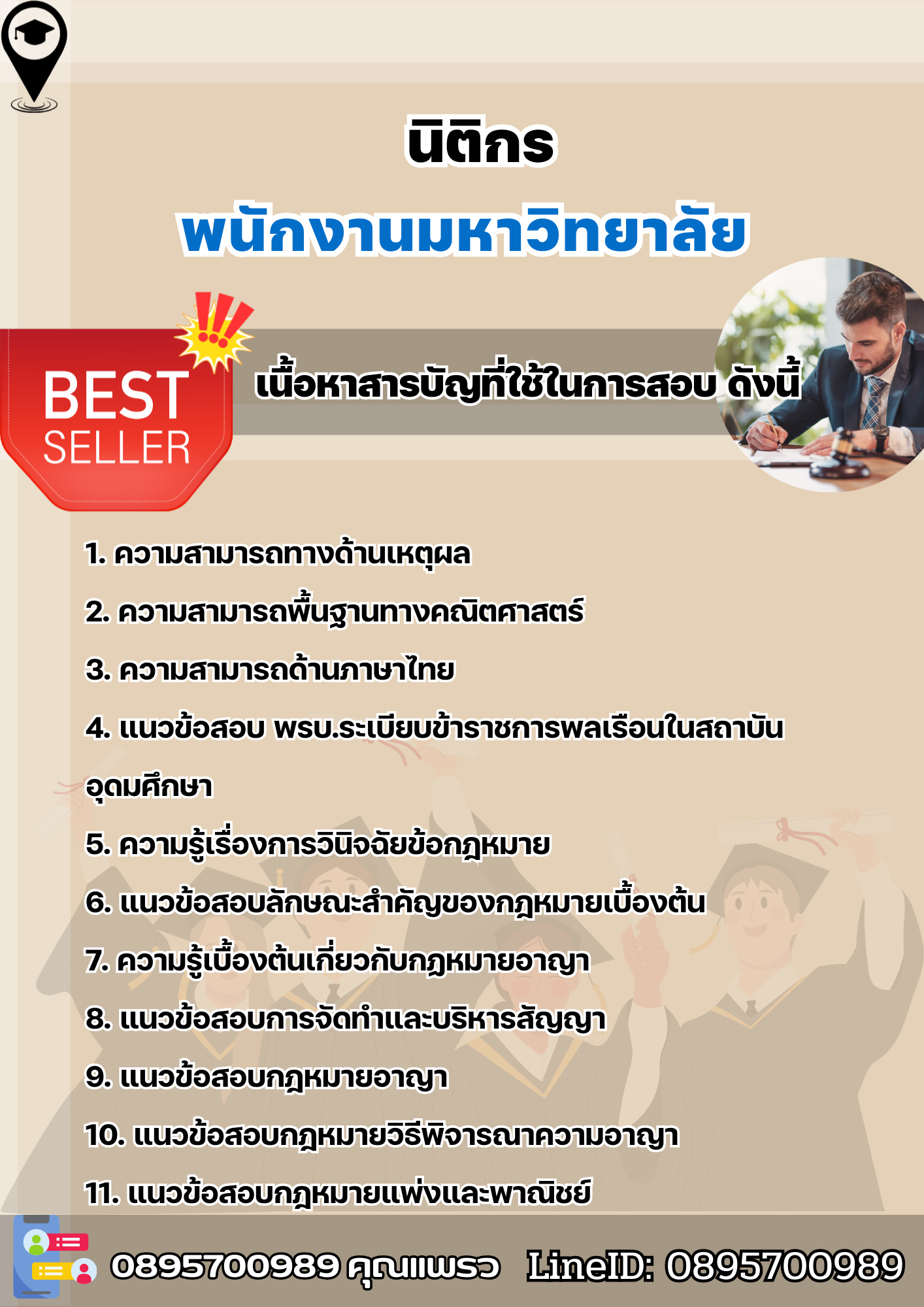 แนวข้อสอบนิติกร พนักงานมหาวิทยาลัย 2568