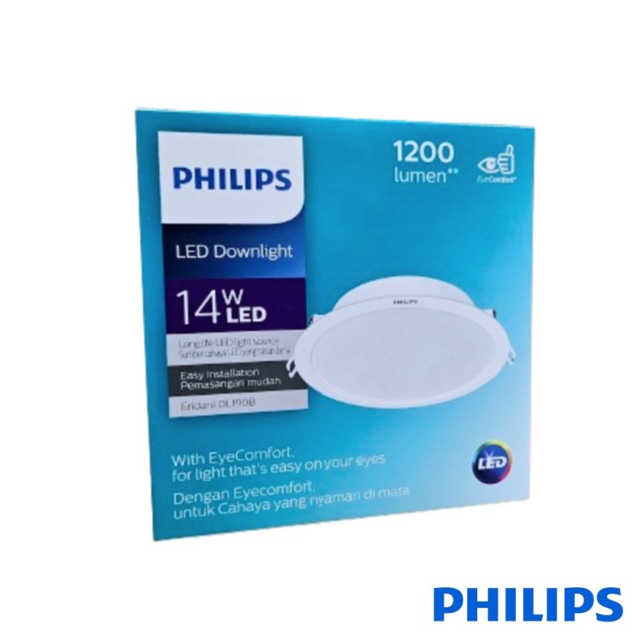 PHILIPS โคมไฟฝั่งฝ้า ดาวไลท์ฟิลลิป์ 14W 6นิ้ว แสงขาว DL190B LED DOWNLIGHT รุ่น ERIDANI ฟิลิปส์ A1