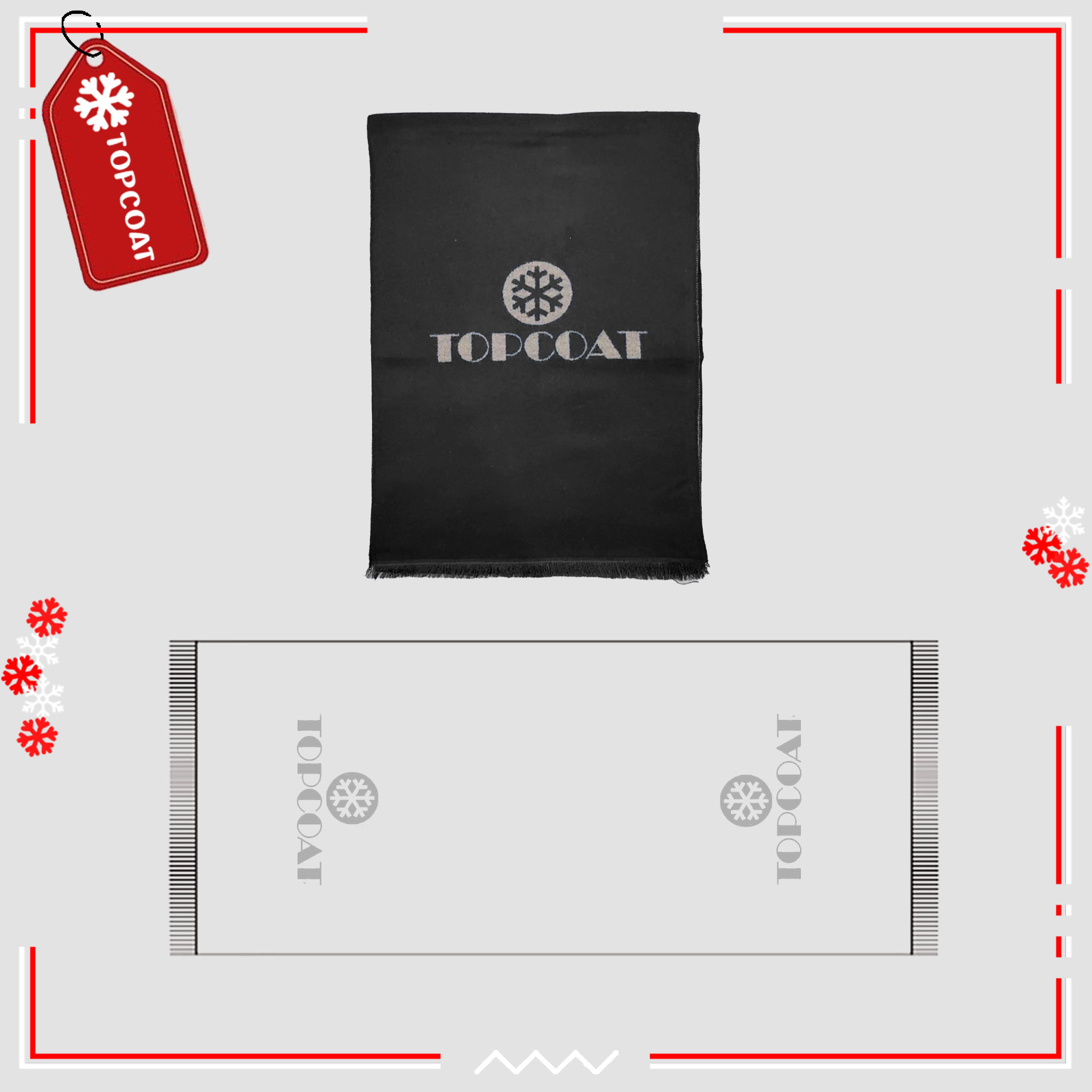 ผ้าพันคอ (Reversible Duo) ผืนใหญ่ ดีไซน์ใหม่ ไม่คัน