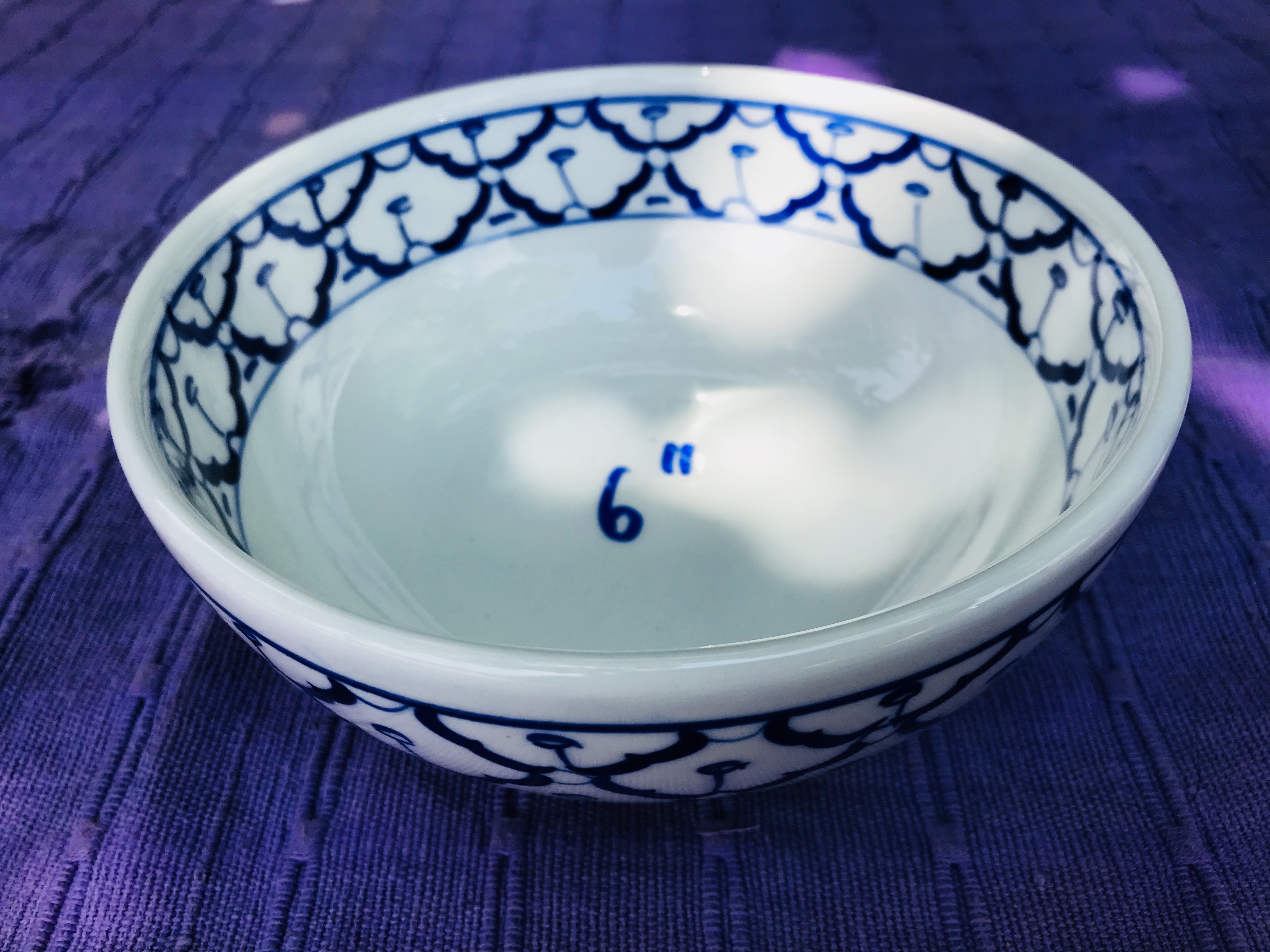 ถ้วยกลมลายไทย6"