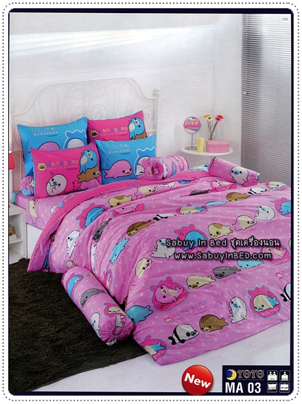 ชุดเครื่องนอน ผ้าปูที่นอนโตโต้ MA03 -