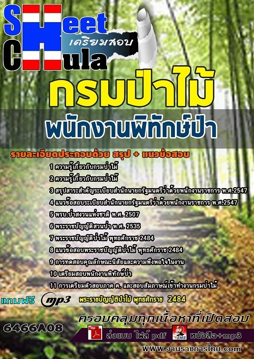 แนวข้อสอบพนักงานพิทักษ์ป่า กรมป่าไม้ 2568