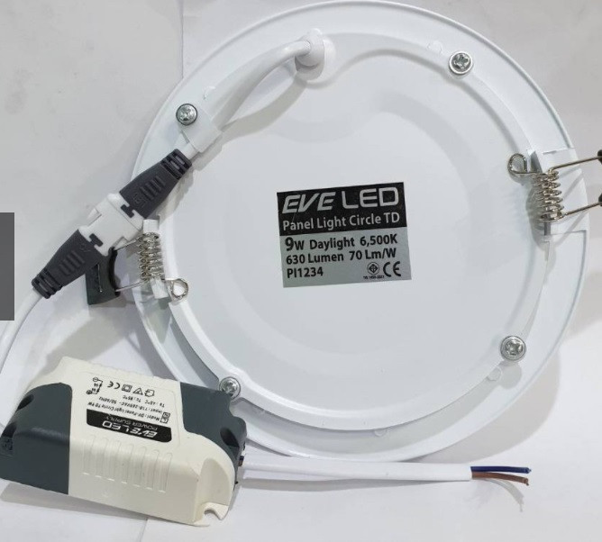 Eve ดาวไลท์ 9W 5นิ้ว รุ่นกลม โคมฝั่งฝ้า แอลอีดี EVE Dowmlight LED TD แสงขาว หรือ แสงส้ม