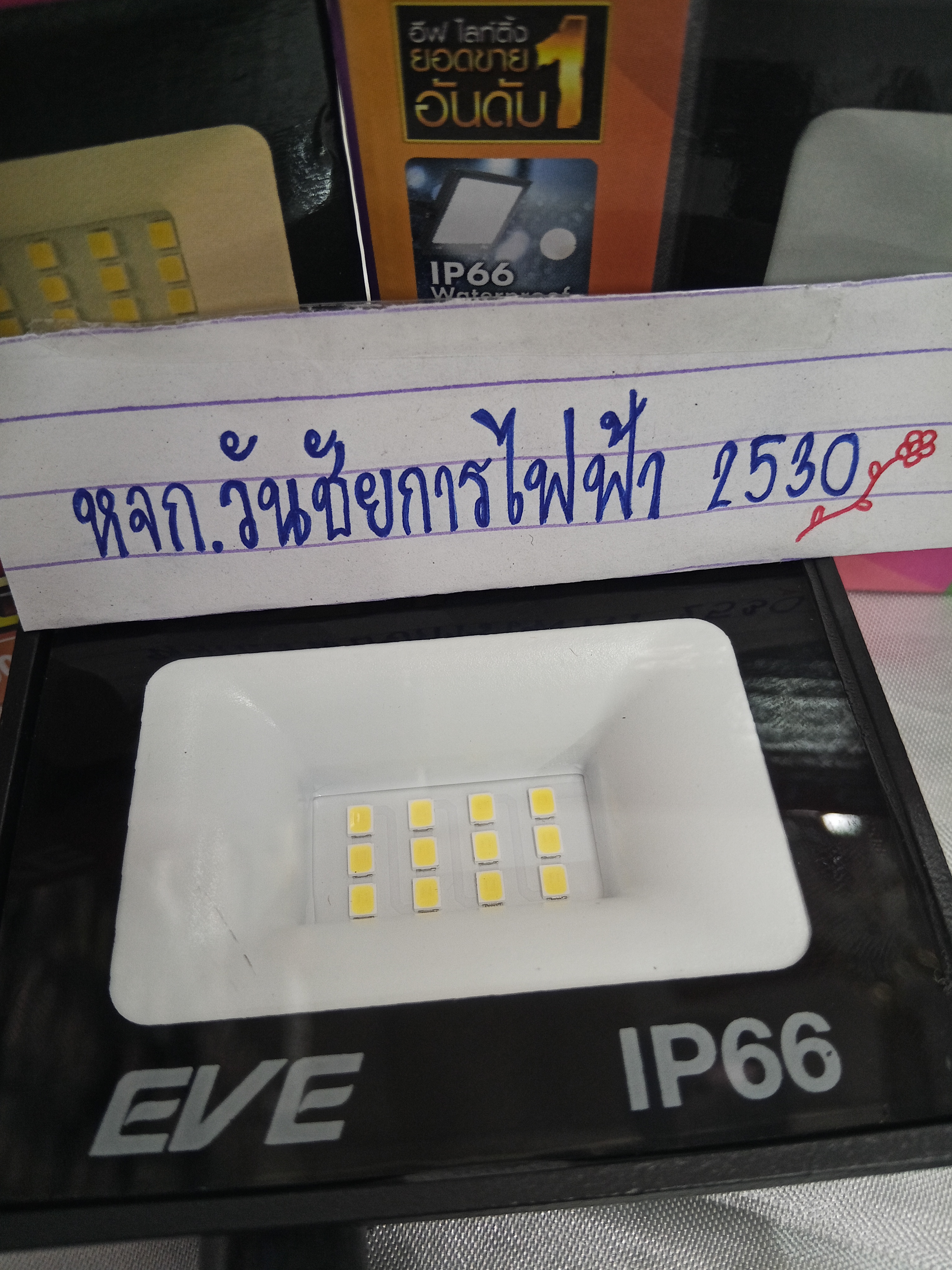 โคมฟลัดไลท์แอลอีดี รุ่น Best ขนาด 10, 30, 50, 100W แสงเดย์ไลท์และวอร์มไวท์ มุมแสงกว้าง มาตรฐาน IP66 กันน้ำกันฝุ่น LED Floodlight Best 10- 400W