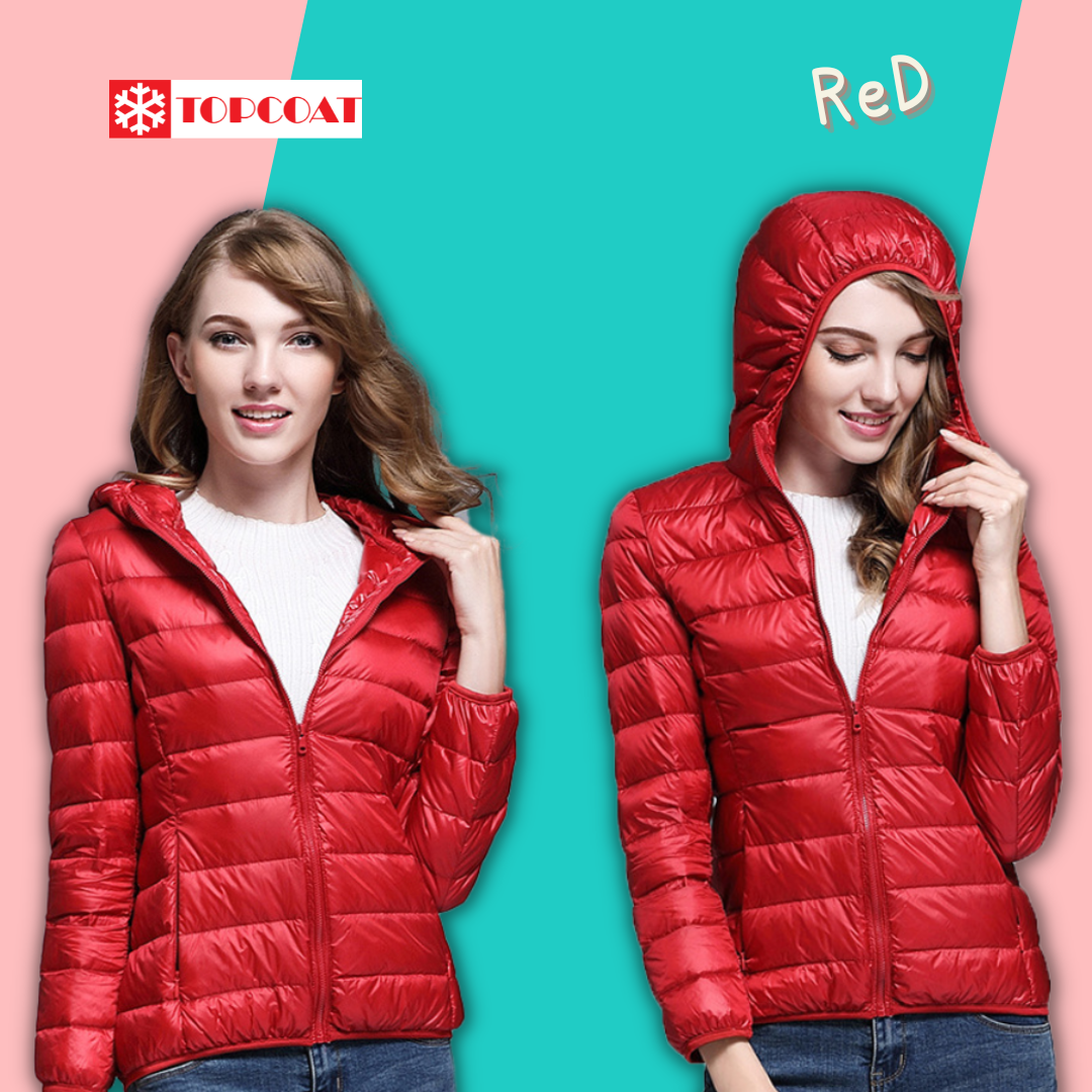 เสื้อกันหนาว เสื้อกันหนาวมีฮู้ด เสื้อกันหนาวขนเป็ด มีถุงผ้า มีฮูด