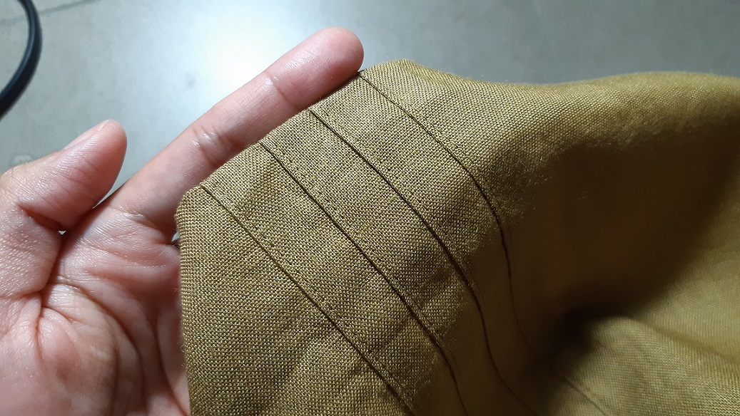 กระโปรงทรงเอสีเหลืองไพล