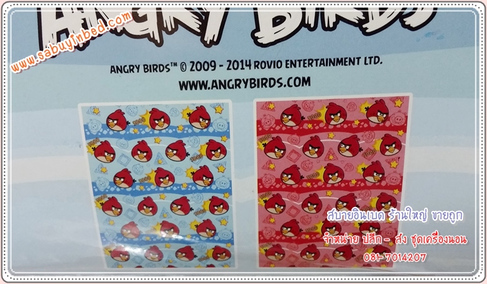 ผ้าห่มสำลี Polar Fleece ขนาด 60*80 นิ้ว ผ้าห่มขนนุ่ม ลายการ์ตูน แองกี้เบิร์ด Angry Bird ลิขสิทธิ์แท้ 100% - ABBK1301 พื้นชมพู - ผ้าห่มสำลีเนื้อนุ่ม