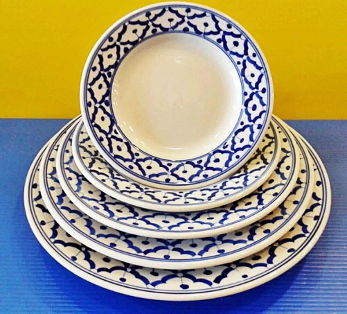 จานกลมลายไทย9"