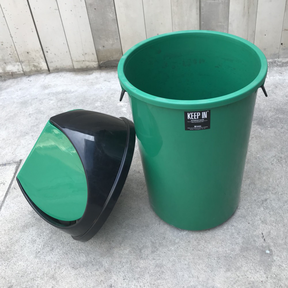 ถังขยะทรงกลม ฝาแกว่ง 75 ลิตร