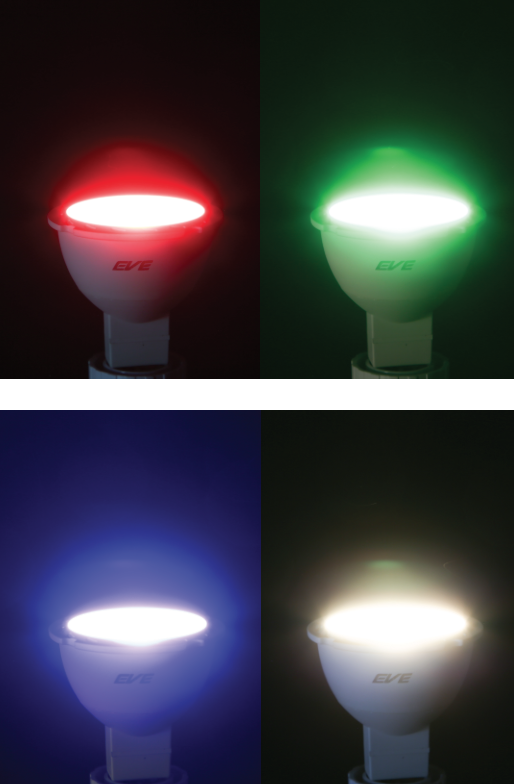 LED MR16 RGB With Remote Control หลอดแอลอีดี MR16 220V