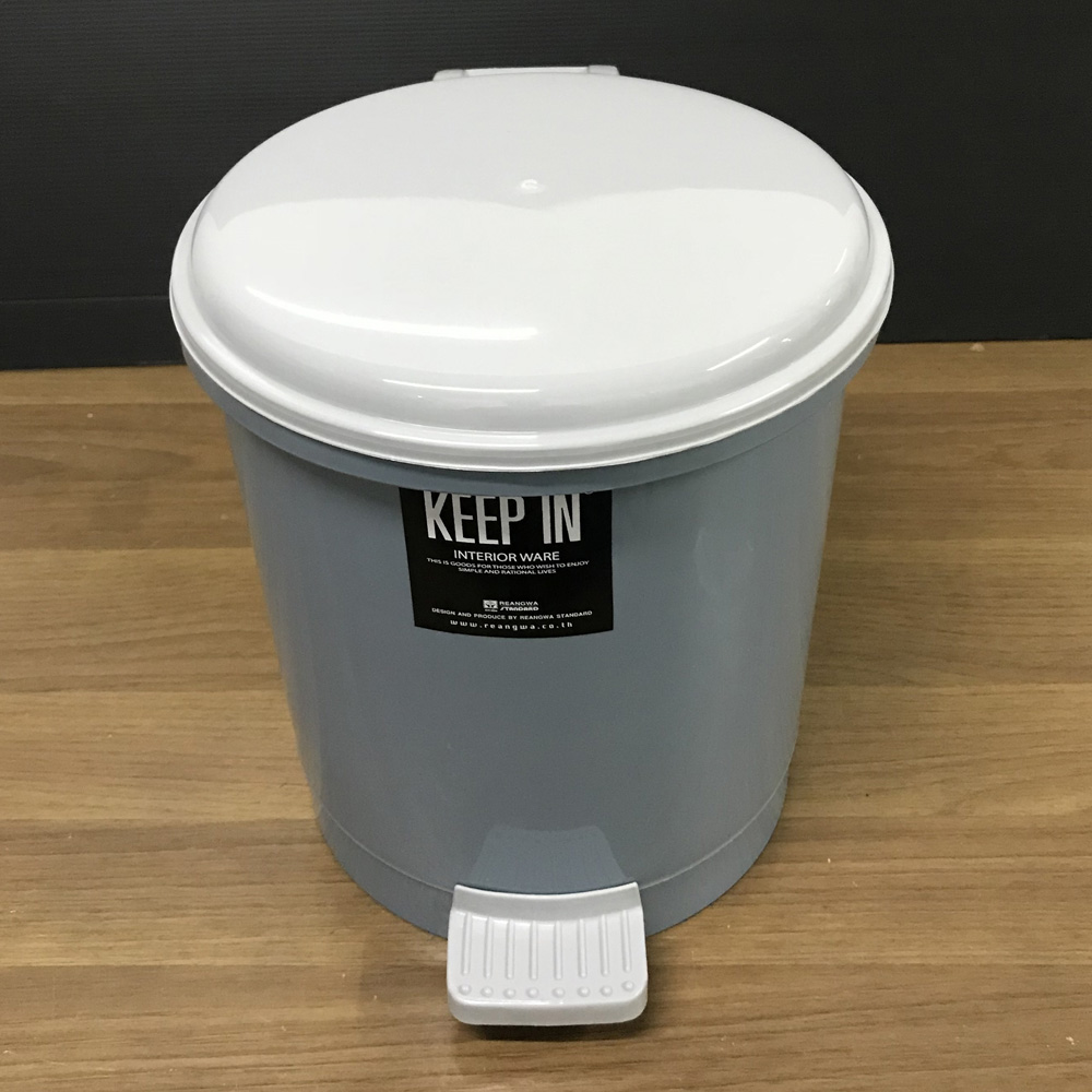 ถังขยะเท้าเหยียบ ทรงกลม 5.5 ลิตร