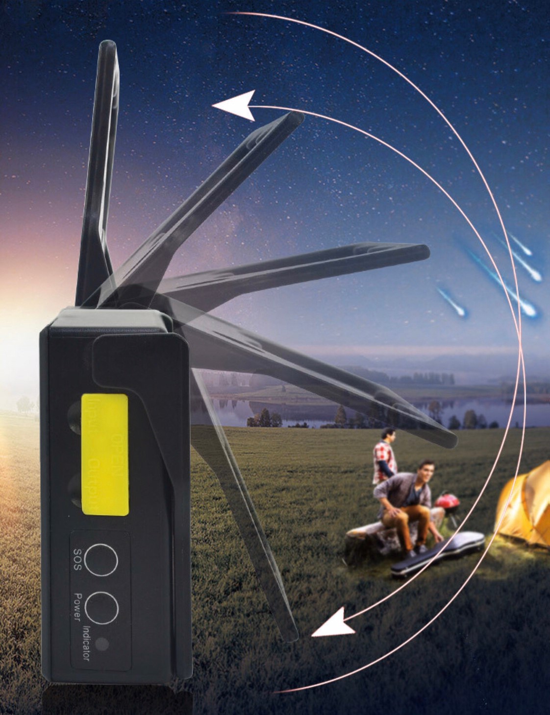 LED Flood Emer 5 in 1 USB 5VD 10 w Daylight