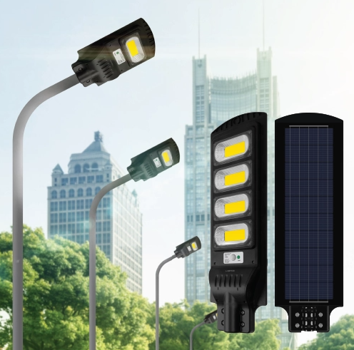 โคมไฟถนนพลังงานแสงอาทิตย์ SOLAR STREETLIGHT 100W รุ่น SHINIC พร้อมเซนเซอร์ความสว่างและความเคลื่อนไหว A1