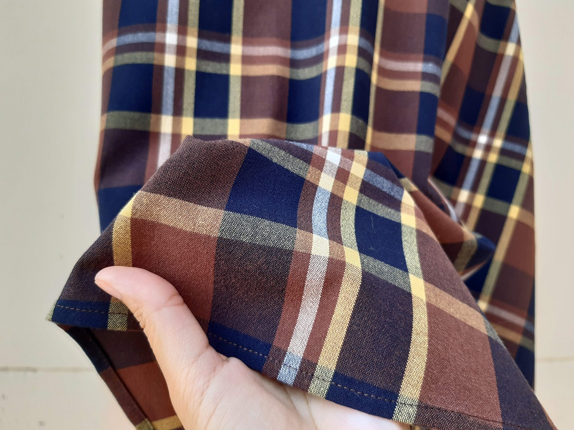 กระโปรงยาวลายสก็อตแบรนด์ GU