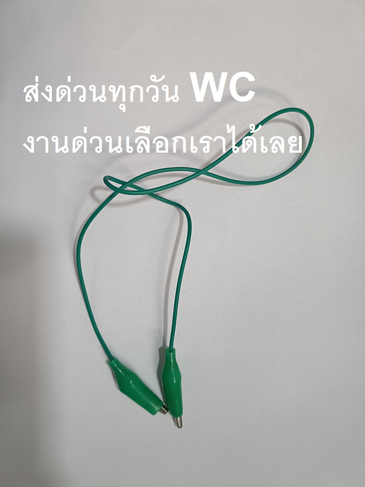 แพ็ค 10เส้น ปากคีบ คลิปหนีบจระเข้ 2 หัว 5 สี และ ดำแดง