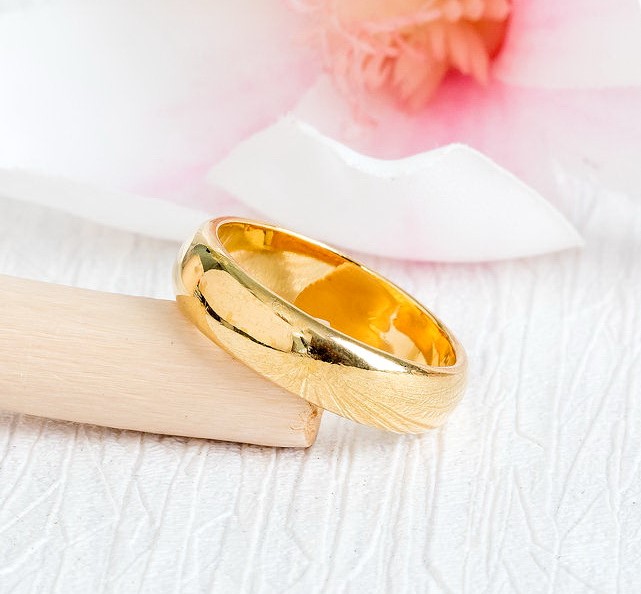 18K YELLOW GOLD RING แหวน ทอง 18K Pre-order