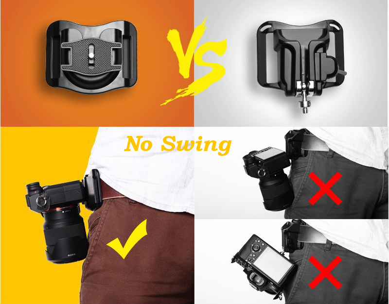 Quick Release Camera Waist Belt Buckle สำหรับแขวนห้อยกล้องกับเข็มขัด