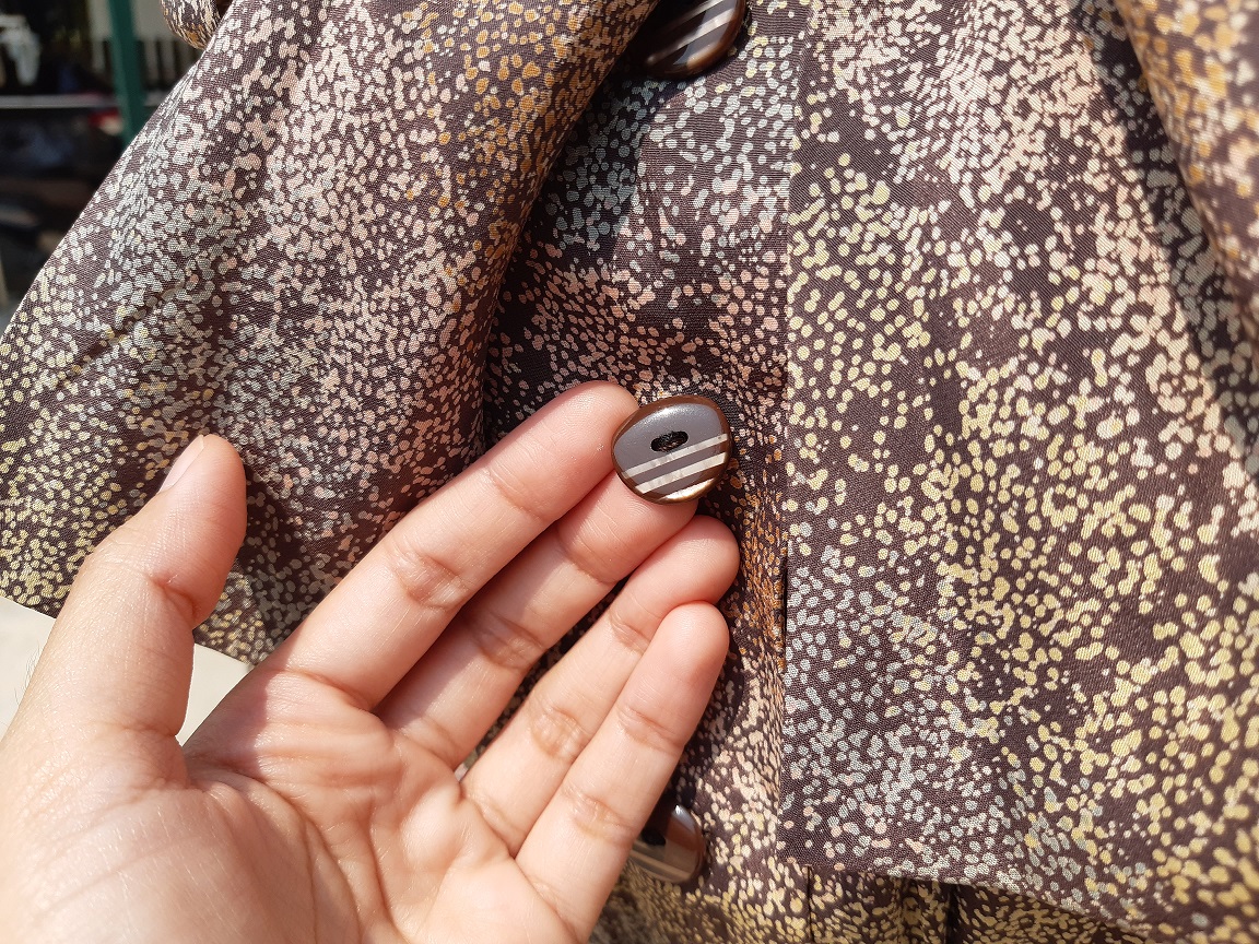 เดรสวินเทจสีชมพูมือสอง