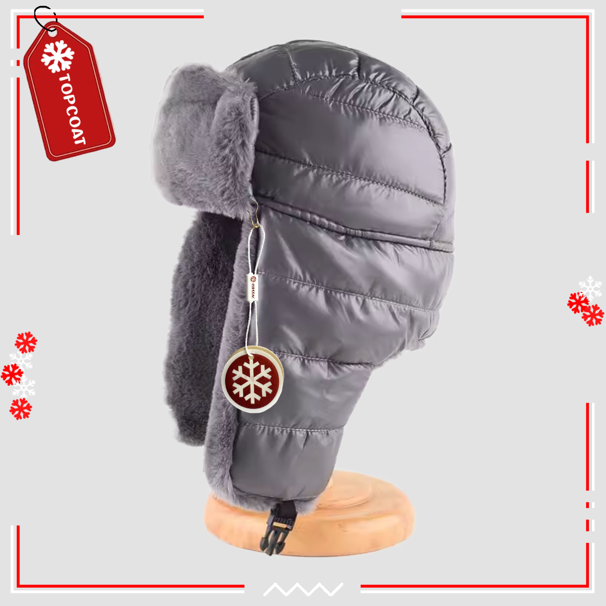 หมวกบอมเบอร์ ใส่เล่นสกีได้ บุขนหนา กันเปียกกันชื้น อุณหภูมิได้ถึง -20 องศา