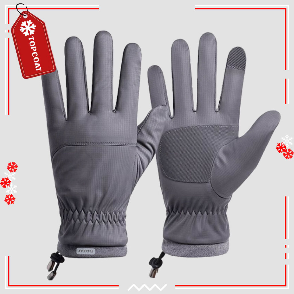 TOPCOAT ถุงมือกันหนาว กันหิมะ บุขนหนา ใส่ติดลบได้ ทัชสกรีนได้ (1คู่) Freesize