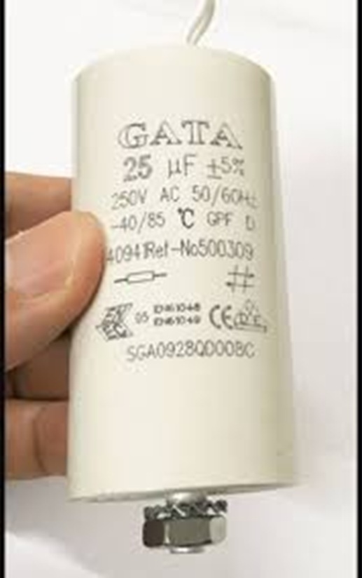 GATA คาปาซิเตอร์ 25uF capacitor 25ไมโคร 250V ยี่ห้อกาต้า A1