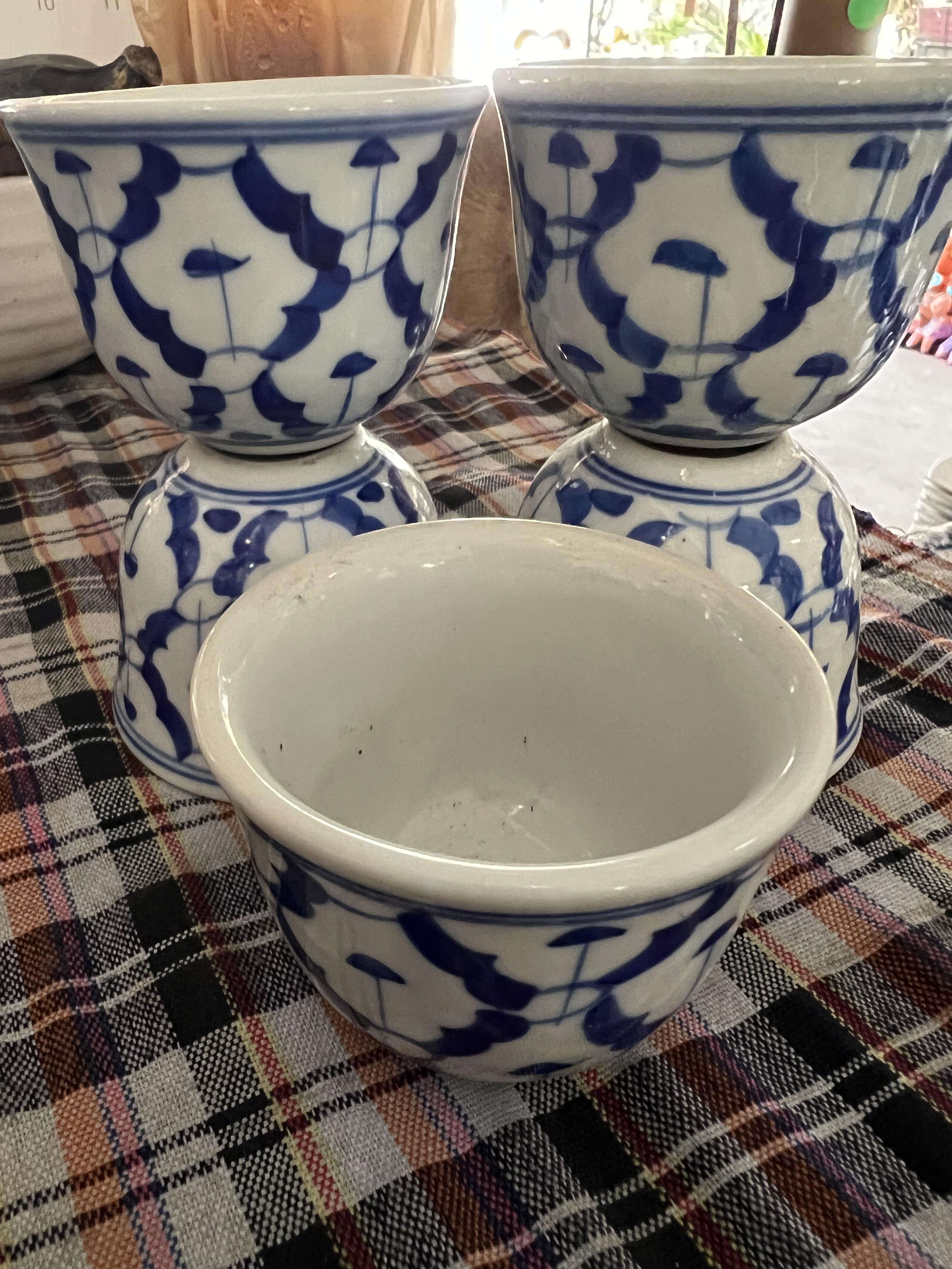 แก้วจอกชา2.5"ลายไทย